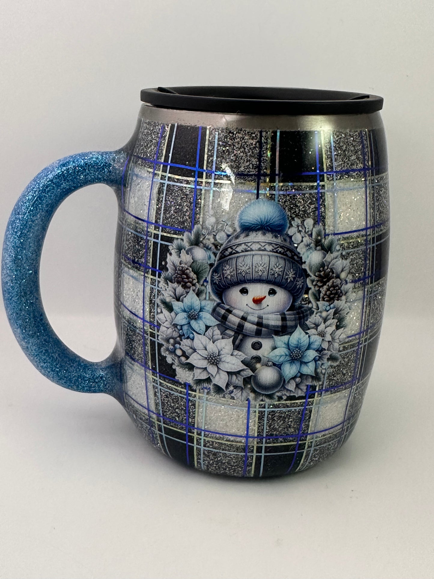 68) Plaid Snowman