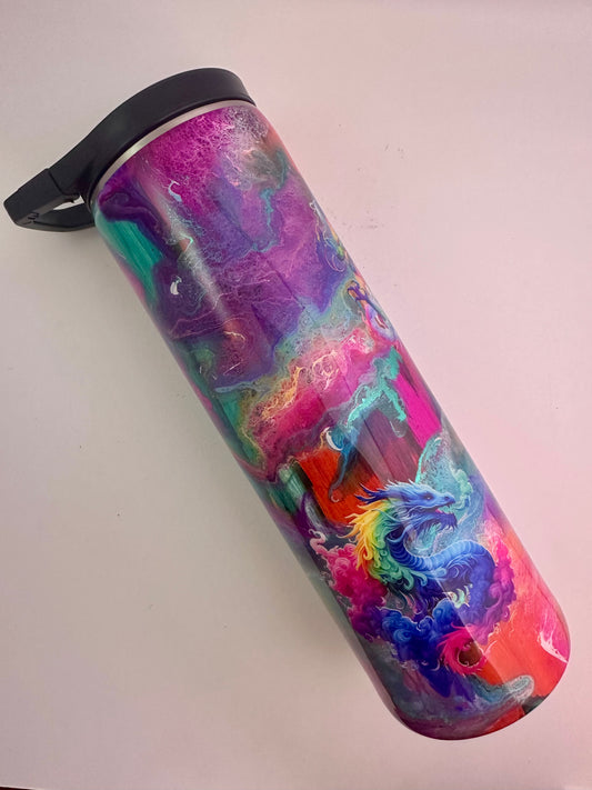 70) Rainbow Dragon Swirls