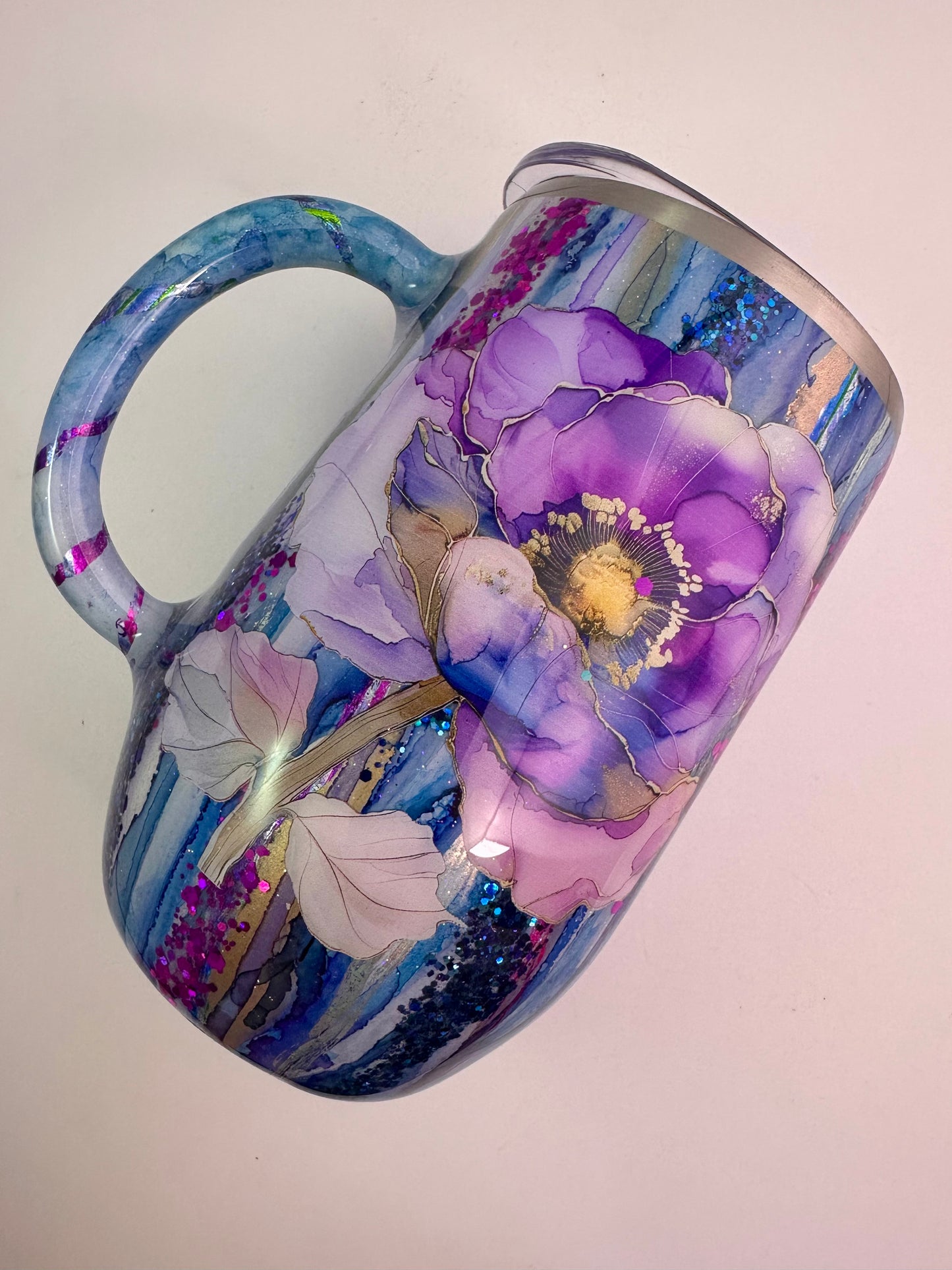 41) Purple Rustic Raindrop
