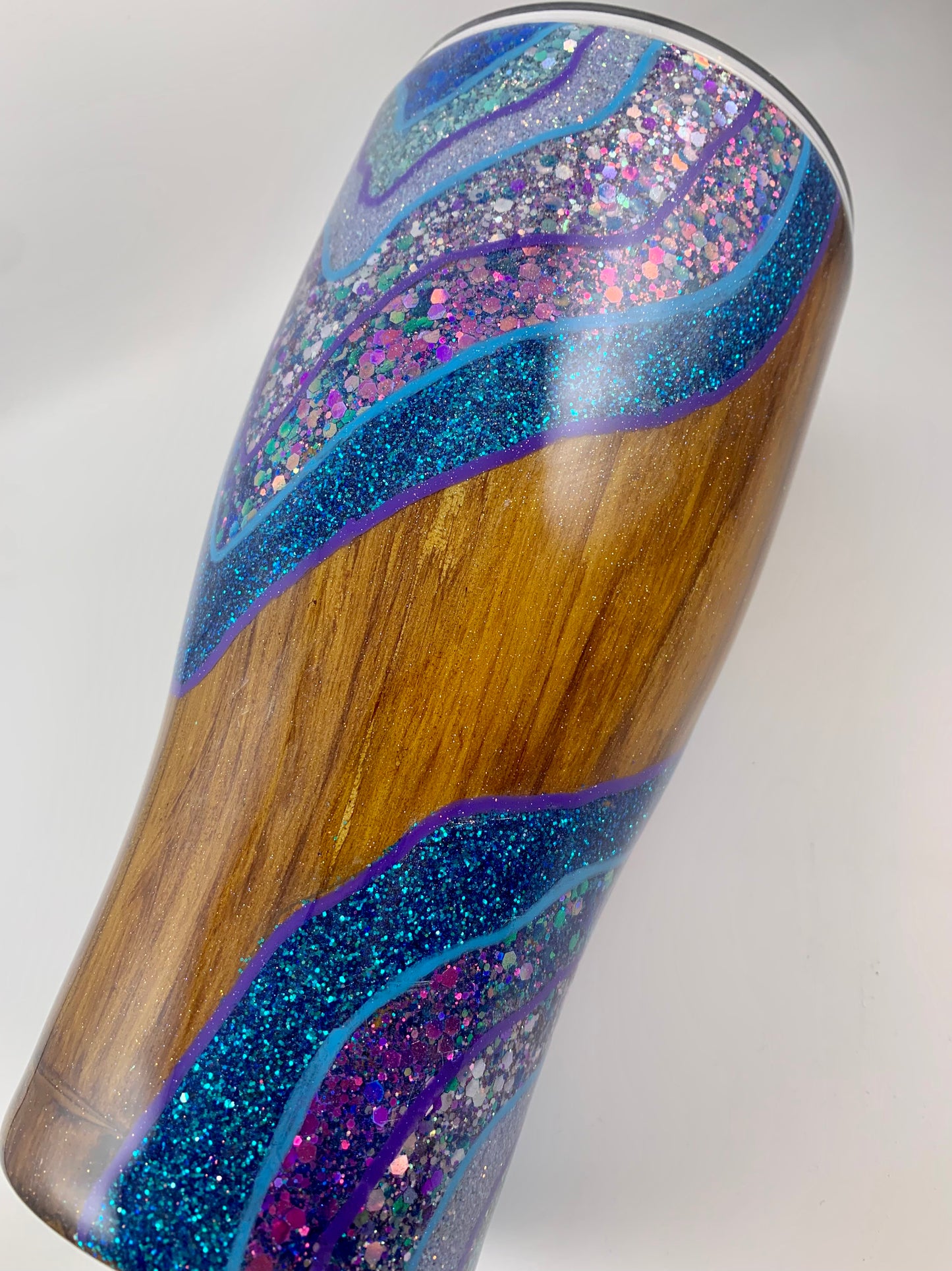 Woodgrain Geode Tumbler